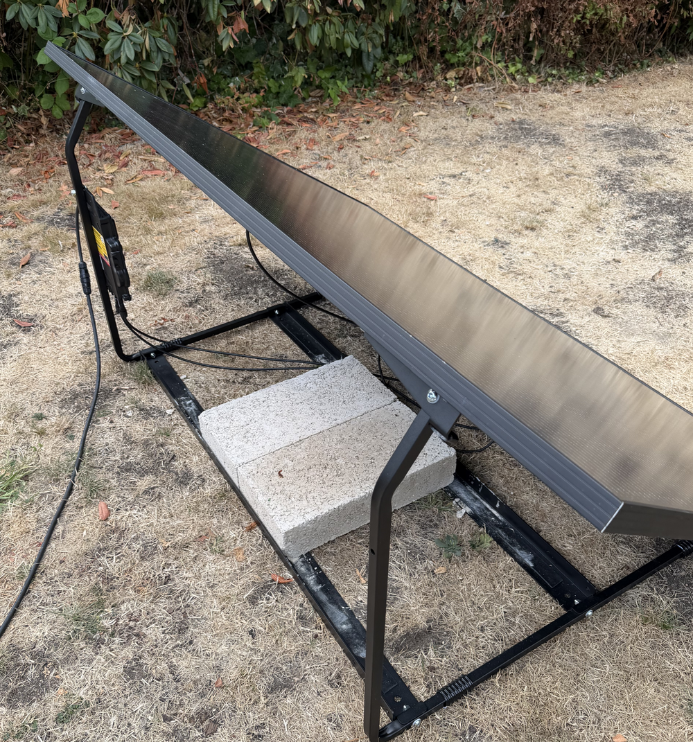 UKSOL ground frame secured with ballast